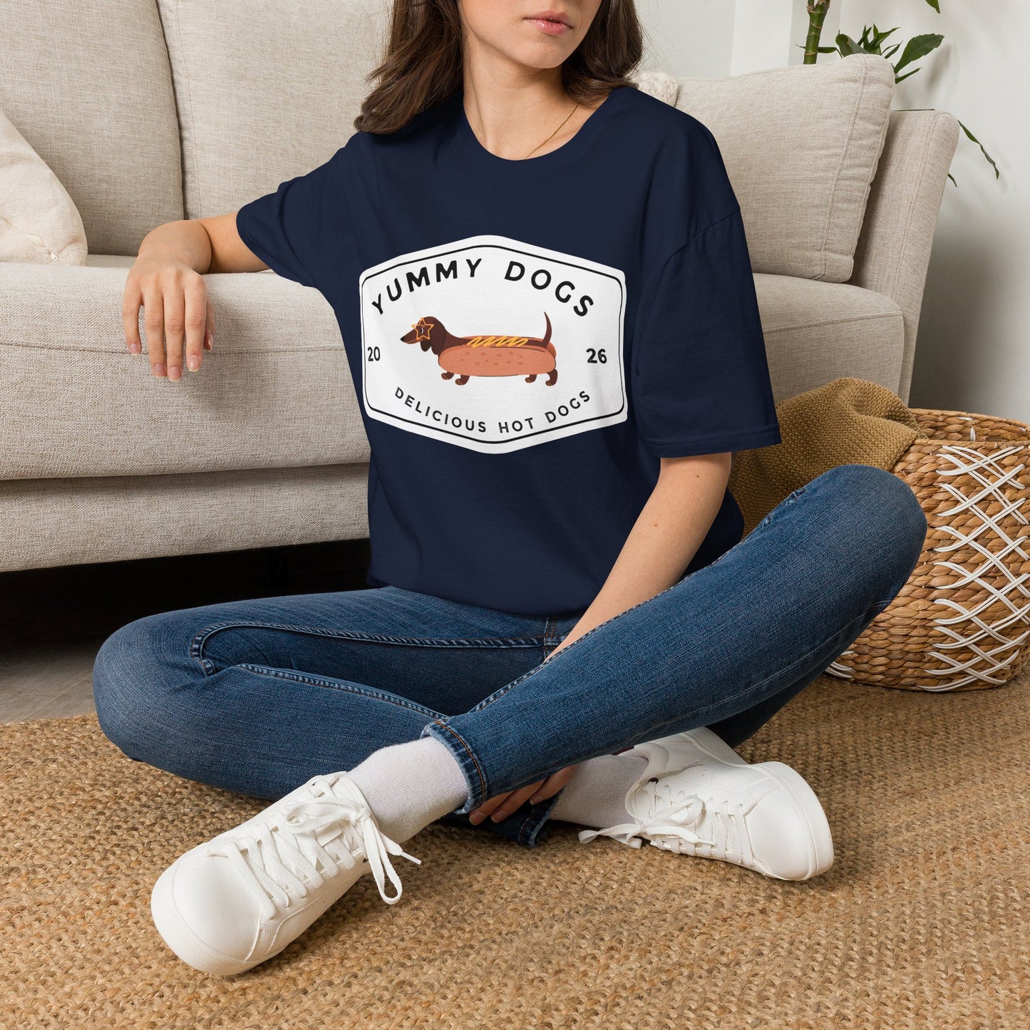 Yummy Dogs T-Shirt — Dachshund Hot Dog Tee