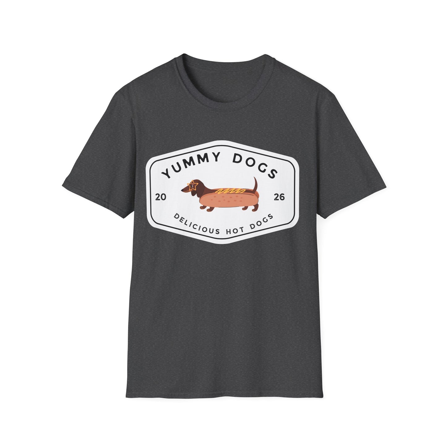 Yummy Dogs T-Shirt — Dachshund Hot Dog Tee