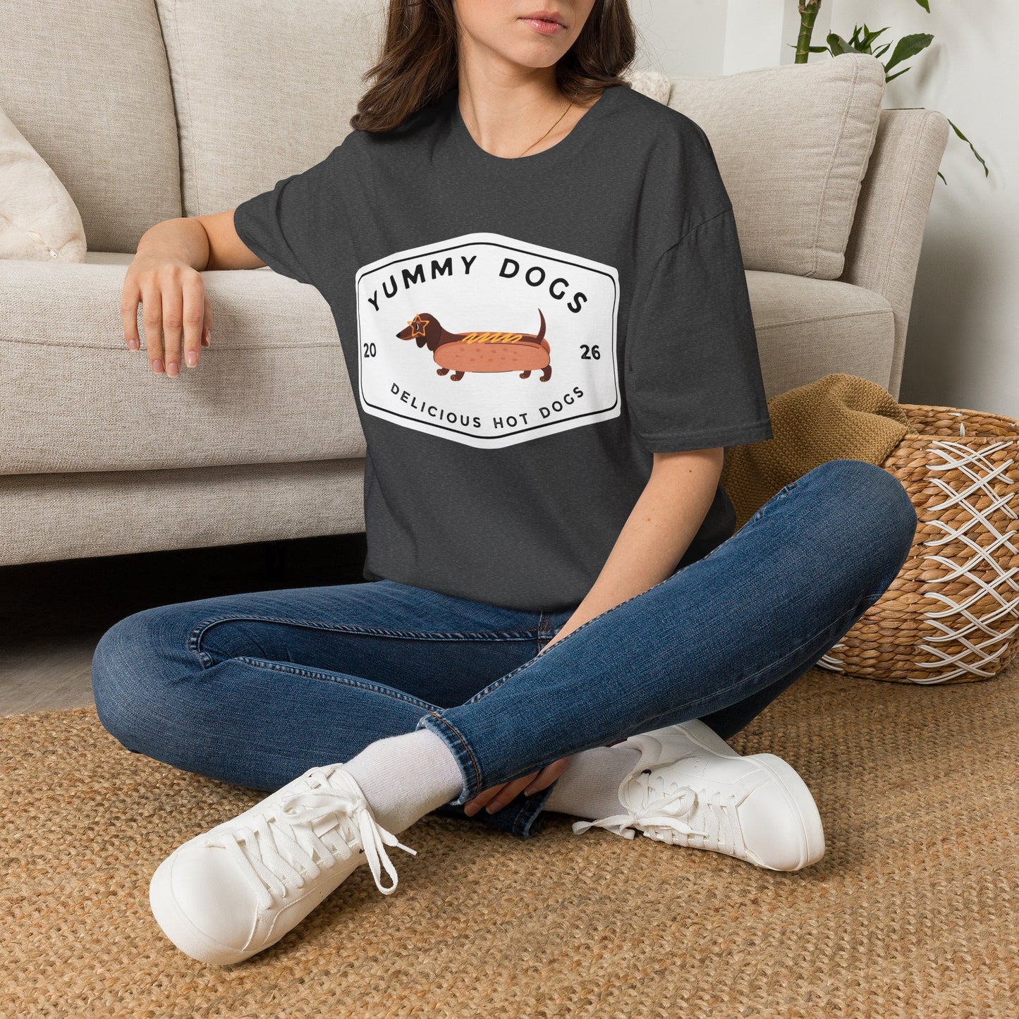Yummy Dogs T-Shirt — Dachshund Hot Dog Tee