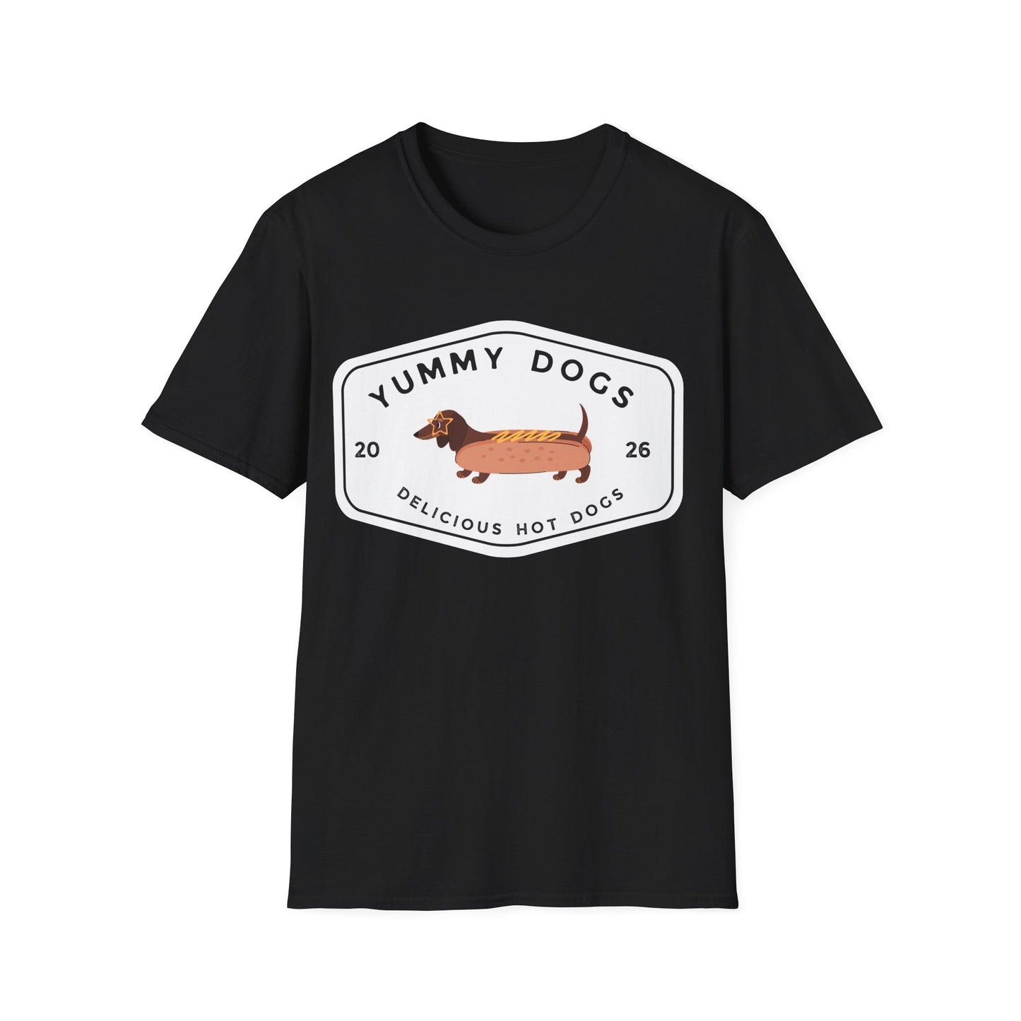 Yummy Dogs T-Shirt — Dachshund Hot Dog Tee