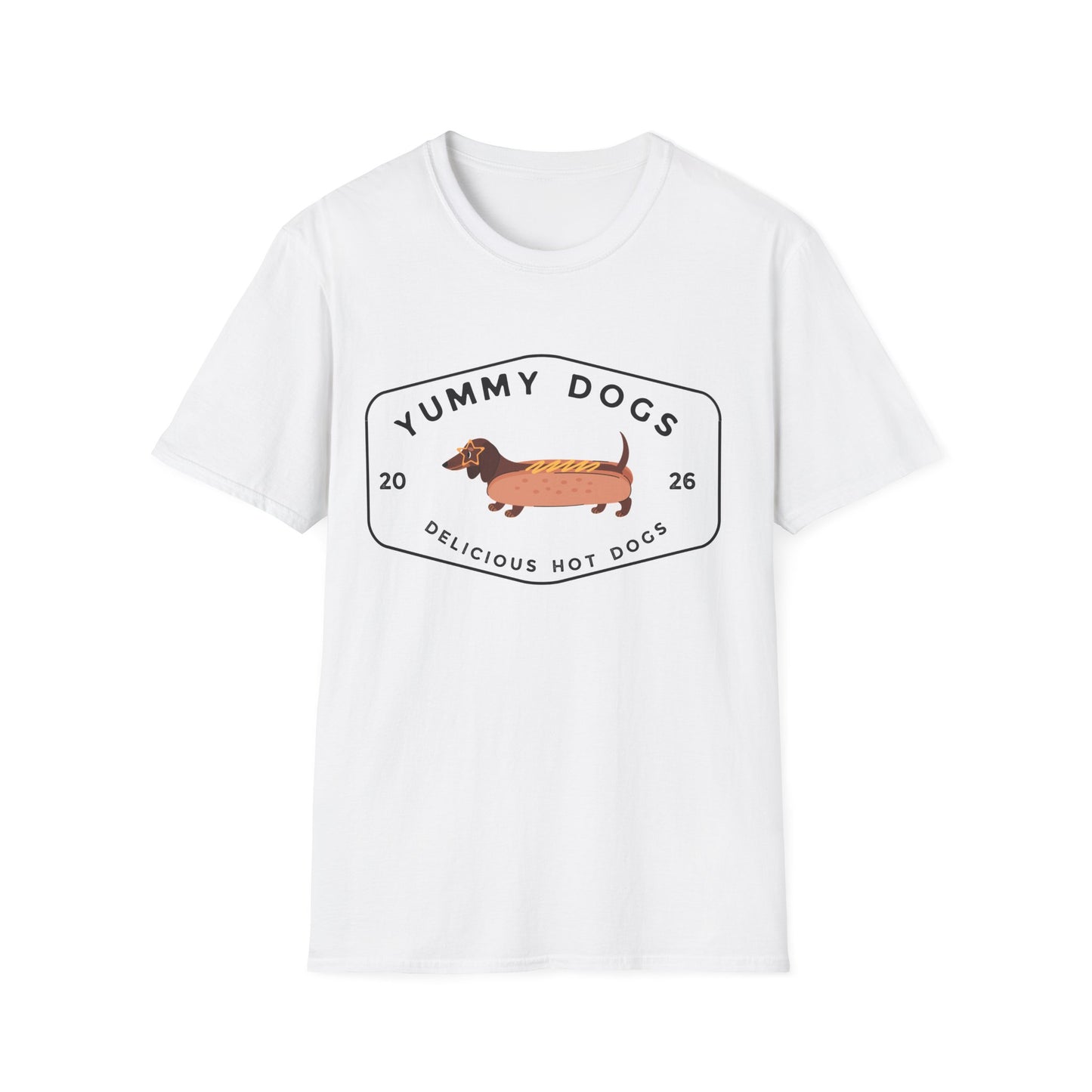 Yummy Dogs T-Shirt — Dachshund Hot Dog Tee